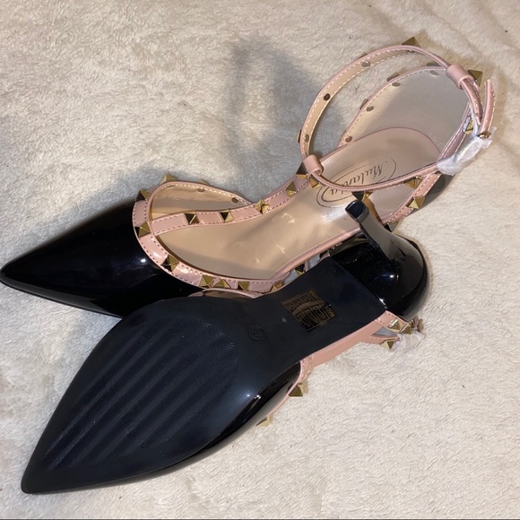 Mulanka High Heels - Studded - Ball Point Size 40 - Picture 2 of 3